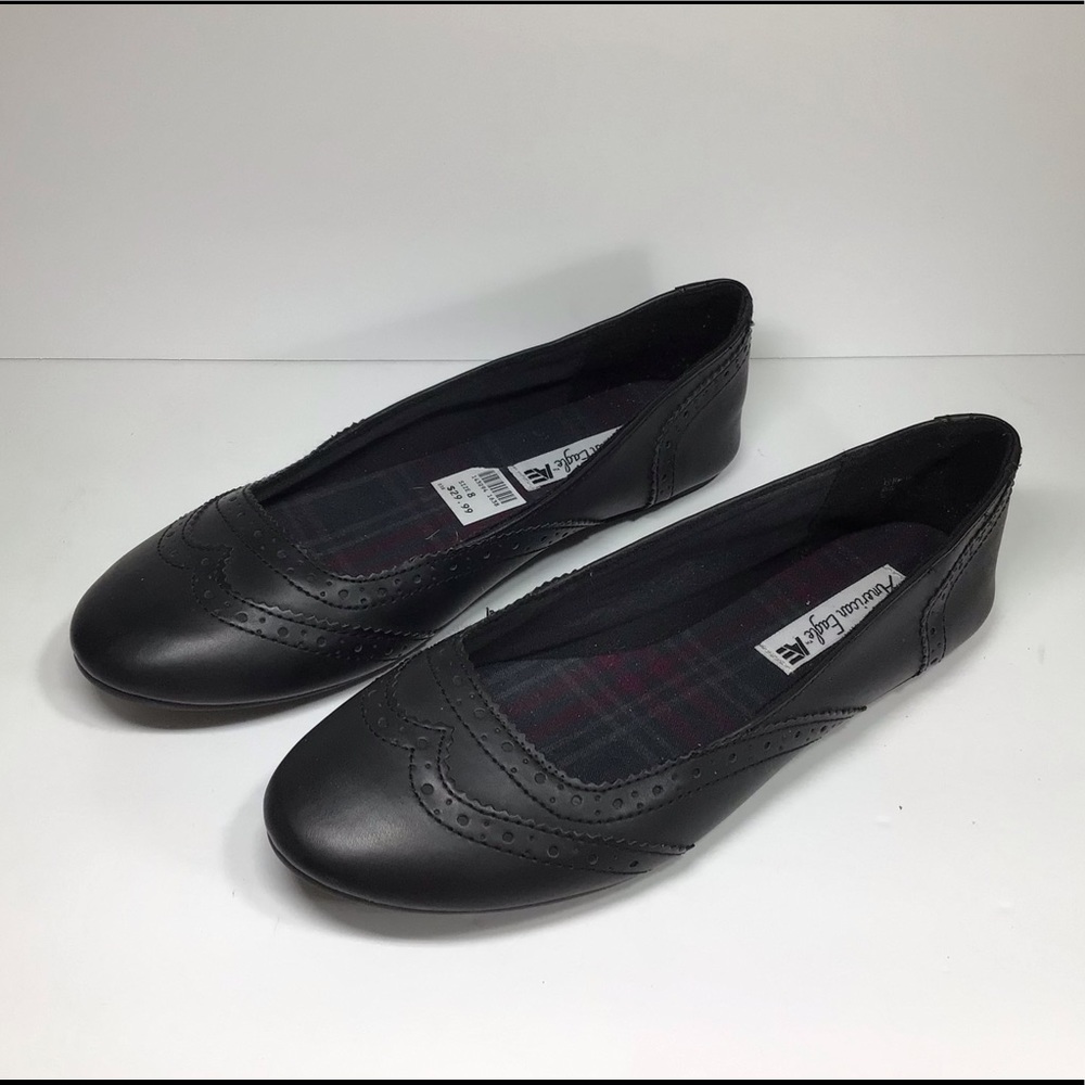 American Eagle Black Ballet Flats Size 8